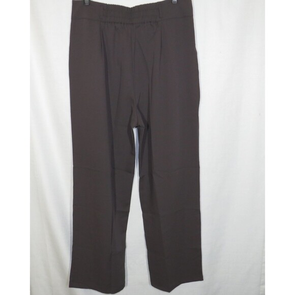 Halara Clay Brown High Waist Zip Double Button Pleated Dress Pants Size Large - Picture 10 of 11